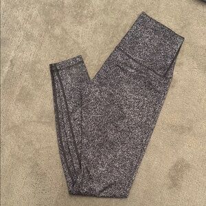Lululemon Wunder Unders Speckled Black and Gray Leggings